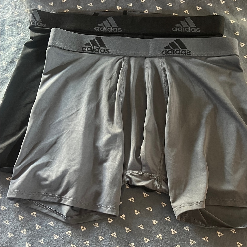 Adidas Men's Boxer Briefs in Gray and Black